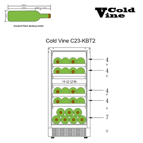 Винный шкаф Cold Vine C23-KBT2